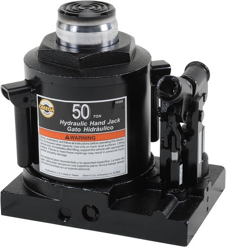 Omega 10500 Schwarz Hydraulikflasche Jack - 50 Tonnen Kapazität