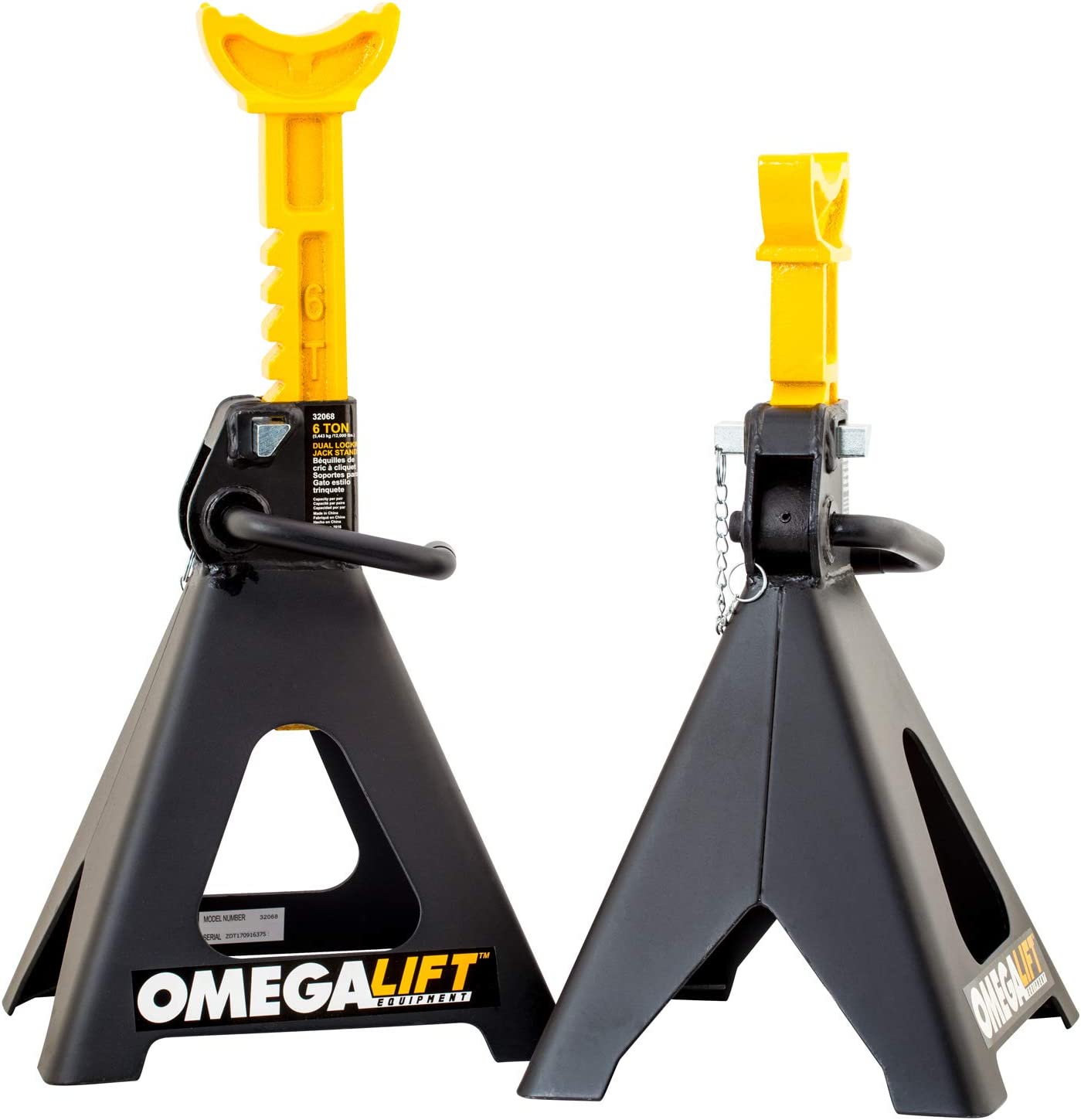 Omega Lift 6 Tonnen Heavy Duty Jack steht Paar für Auto-Reparatur-Shop