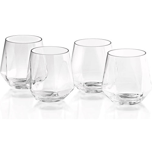 GrandTies 34 g BPA-freies Diamond Unbreakable Tritan Cup 4er-Set