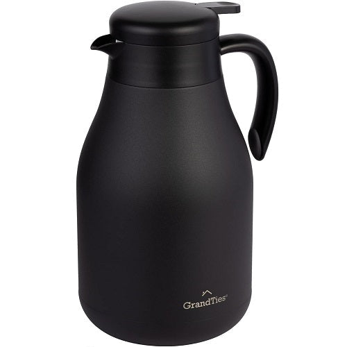 GrandTies 1729 g Edelstahl-Thermische Kaffeekanne - Midnight Schwarz