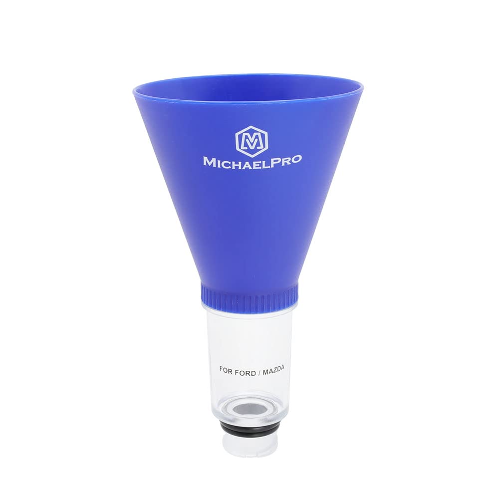 MichaelPro MP009076 Spill-KOSTENLOS Oil Funnel für Ford und Mazda Fahrzeuge | Freihändiges Design für Ölwechsel, spart Zeit und Aufwand