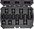 MichaelPro MP005027 8Pc 1/2' Drive Hex Bit Socket Set, 6 bis 19mm, Impact Metric Socket, CR-Mo | Sturdy Storage Case inklusive