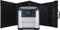 Native Rock 2200W Portable Power Station mit 1x Solar Panel 160W, Solargenerator mit Panel, 4 AC Outlets, mit Speicherkompartiment und LED-Licht, für Home Backup, Blackout, Notfallstrom, Outdoor, Camping | NRP25-SP