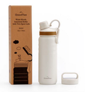 GrandTies 2 Lids Sport Wasserflaschen aus rostfreiem Stahl - Elfenbein