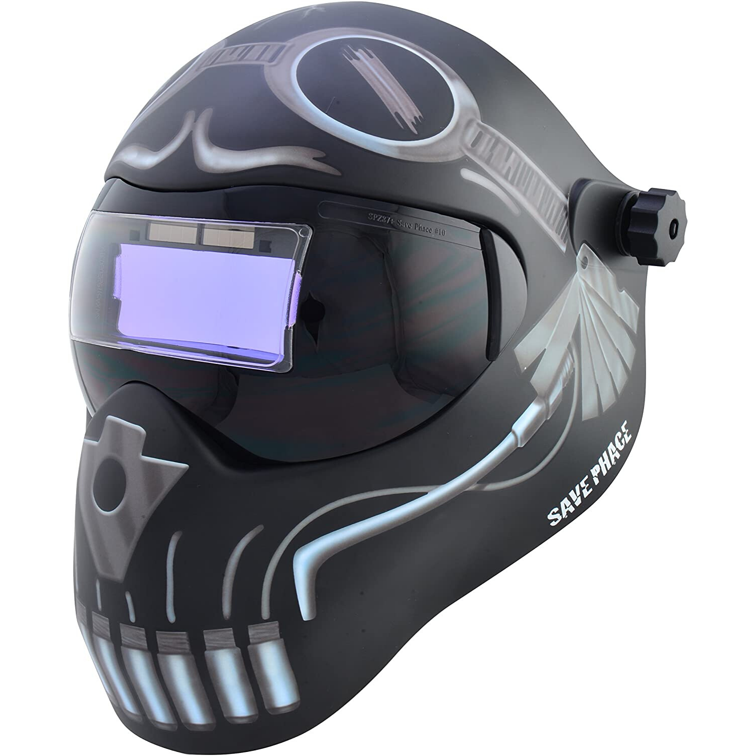 Save Phace 3012466 I Serie Skeletor Verstellbare Auto Verdunkelung Schweißhelm