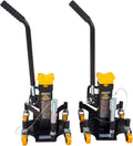 Omega Lift 22-Ton Jack Ständer - Pin-Ständer mit Heavy Duty Welded Steel - 4-Caster Spider Design mit Griff für einfache Positionierung - Extra Sicherheit Großartig für Auto-Reparatur Garage Shop - Paar