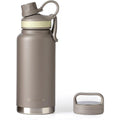 GrandTies 2 Lids Sport Wasserflaschen aus rostfreiem Stahl - Caffe Latte