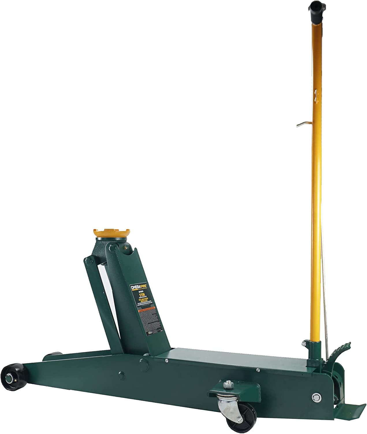 Omega Pro 5 Tonnen Service Jack - Langes Fahrwerk Hydraulik Lift von 7' bis 27' mit Griff Position Lock