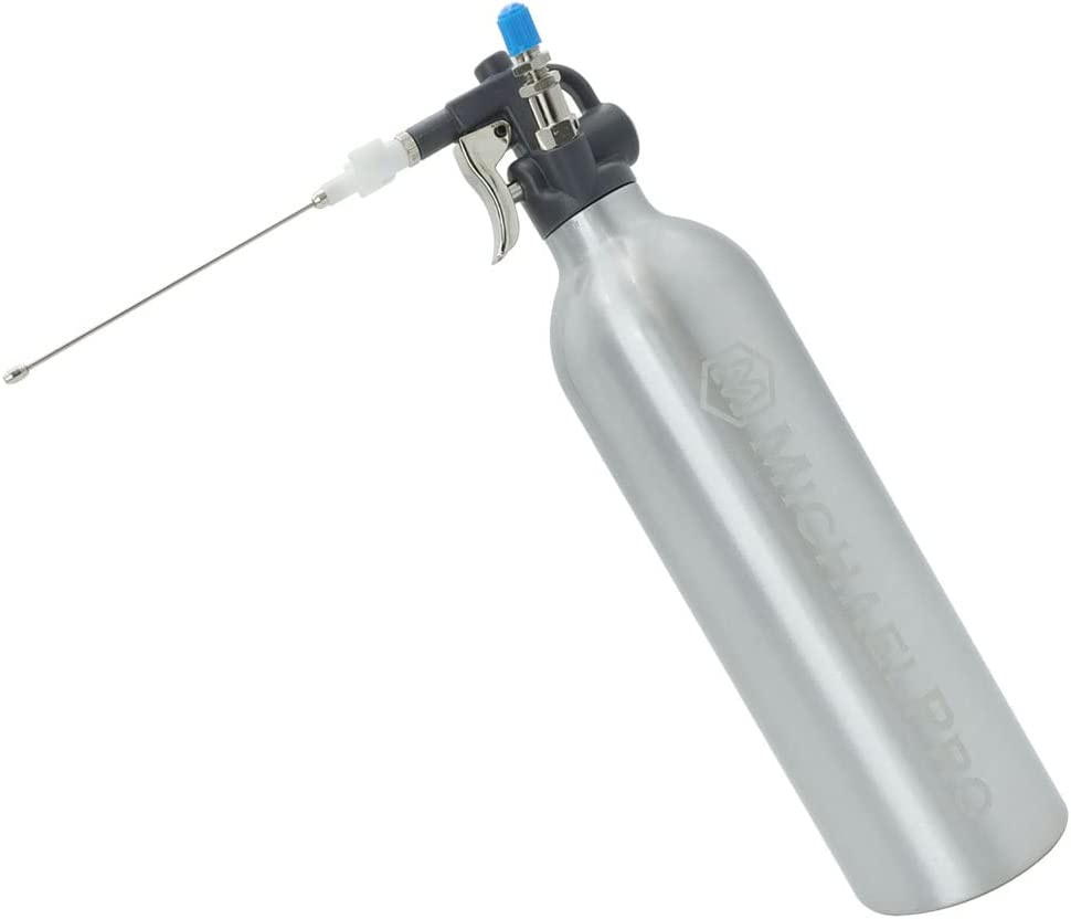 MichaelPro MP019001 595 g Schwerlast-Aluminium-Flüssigkeitsspritzkanne | Max 140psi Arbeitsdruck | Hochdruck-Nachfüllluftspritzer