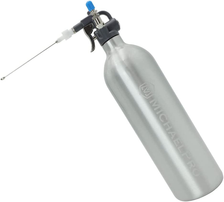 MichaelPro MP019002 964 g Schwerlast-Aluminium-Flüssigkeits-Spraykanne | Max 140psi Arbeitsdruck | Hochdruck-nachfüllbares Luftsprayer