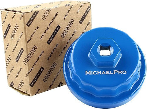 MichaelPro MP009057 Ölfilterkappenschlüssel für Toyota, Lexus, passt die meisten 6 & 8 Zylindermotoren / 2,5L bis 5,7 L Motoren, 64,5mm 14 Flöten - Ölfilter leicht entfernen