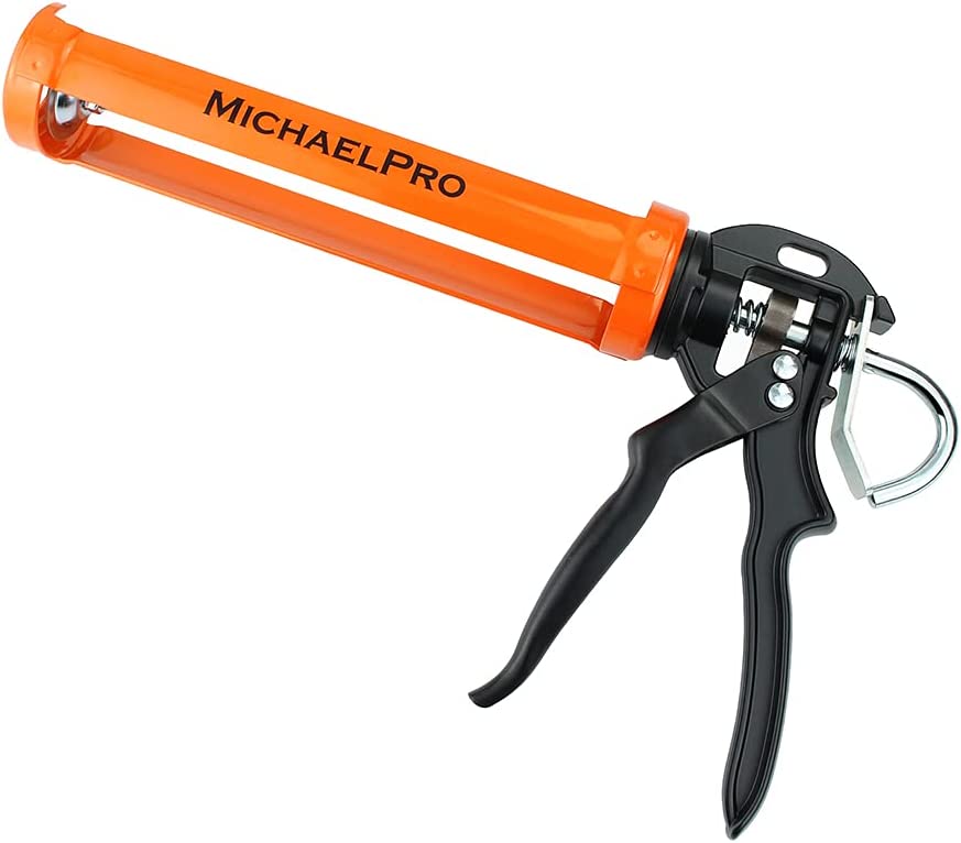 MichaelPro MP013005 Professionelle tropffreie Caulking Gun mit 12:1 Schubverhältnis, 283 g Anti-Drip Caulk Gun, Silikon-Applikator-Pistole, Sealant Gun