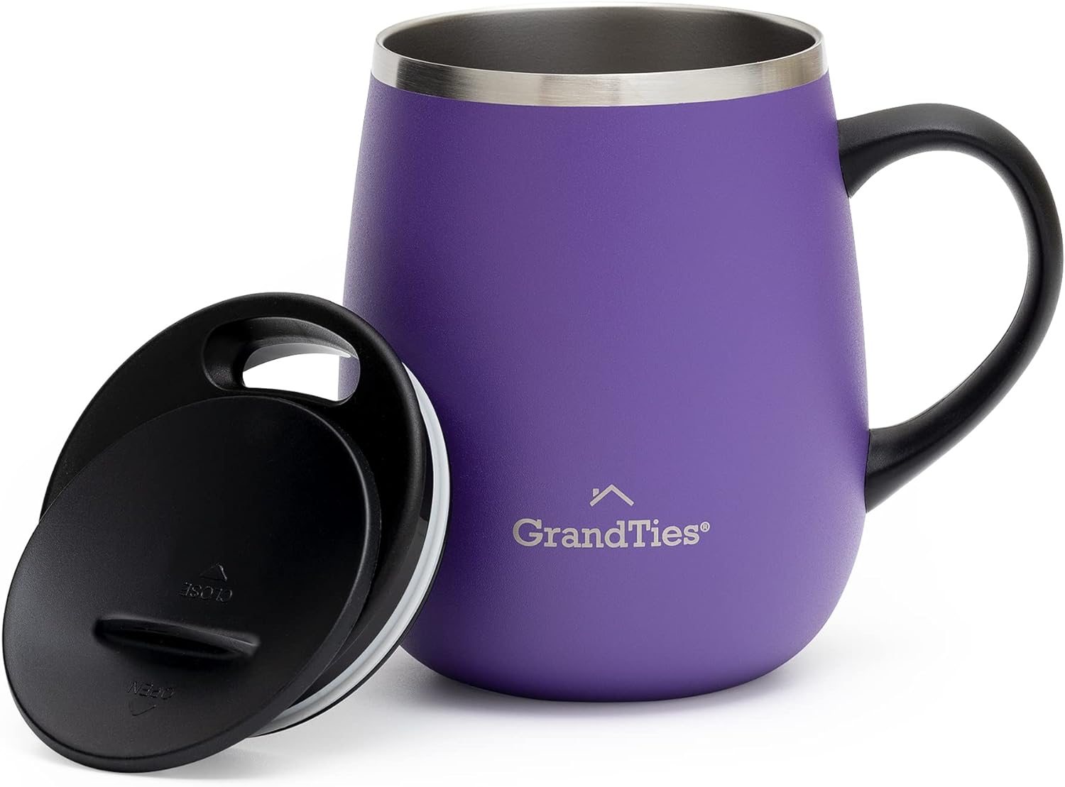 Grandties 16-oz isolierte Kaffeetasse - Schaumtraube