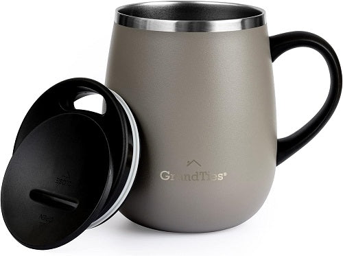 Grandties 16-oz isolierte Kaffeetasse mit Griff - Caffe