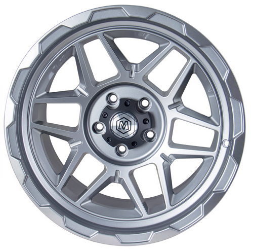 MichaelPro MP020025 18-Zoll-Rad - Kompatibel mit 18-Zoll-4x4-Jeep Rubicon Gladiator - Langlebige und stilvolle Räder für RABATT-Road-Adventures - Grau