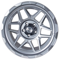 MichaelPro MP020025 18-Zoll-Rad - Kompatibel mit 18-Zoll-4x4-Jeep Rubicon Gladiator - Langlebige und stilvolle Räder für RABATT-Road-Adventures - Grau