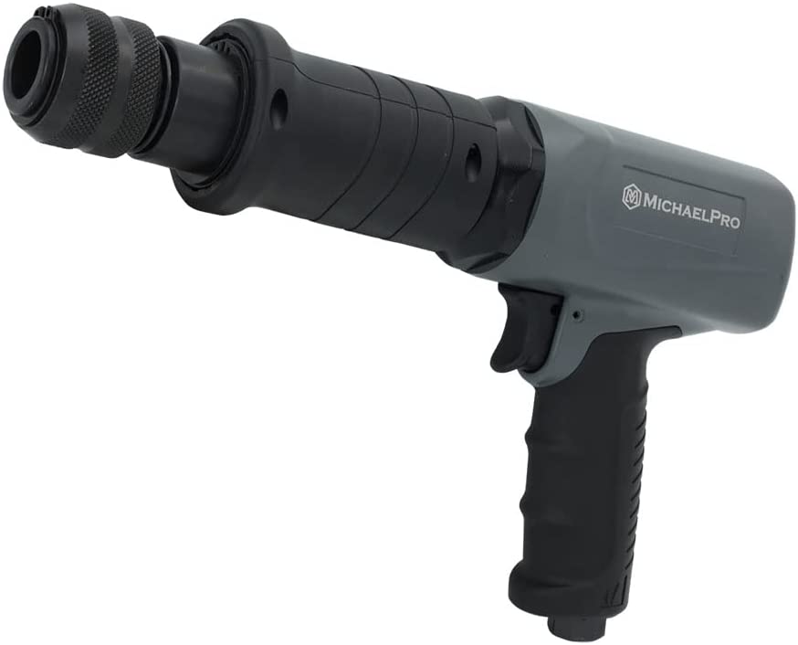 MichaelPro MPA01039 190mm Professional Air Hammer, 3500 BPM, 2-5/16 Zoll Schlaglänge, Ultra High Beating Power, Grau und Schwarz