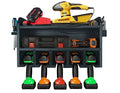 Pro Lift Kabellos Drill Organizer – Wandhalterung Elektrowerkzeug Lagergestell, 5 Hängeschlitze, Holz M-003W1