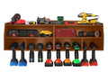 Pro Lift Kabellos Drill Organizer – Wandhalterung Elektrowerkzeug Lagergestell, 10 Hängeschlitze, Holz M-005W2