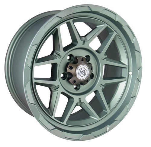 MichaelPro MP020027 18-Zoll-Rad - Kompatibel mit 18-Zoll-4x4-Jeep Rubicon Gladiator - Langlebige und stilvolle Räder für RABATT-Road-Adventures - Grün