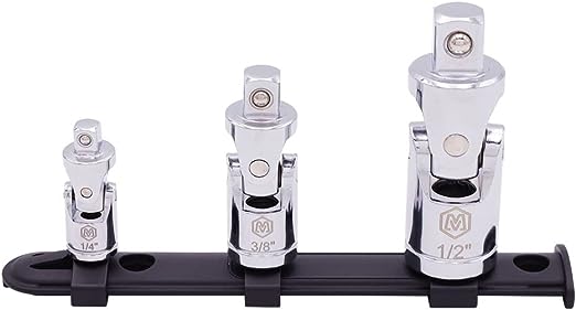 MichaelPro 3-Stück Universal Joint Socket Adapter Set, 1/4', 3/8', 1/2'