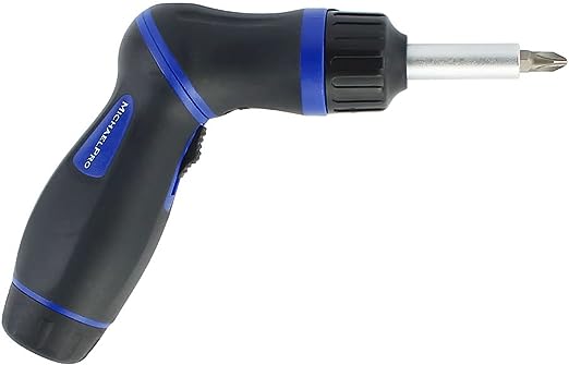 MichaelPro Zwei-Positionen-Ratschen Schraubendreher, 9-in-1 Verstellwinkel