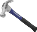 MichaelPro 454 g Curved Claw Hammer | Fiberglass Handle, High Carbon Steel Head