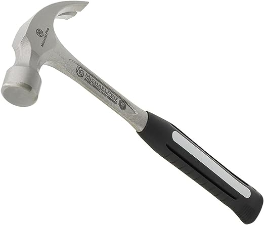 MichaelPro 567 g Solid One Piece Steel Rip Heavy Duty Curved Claw Hammer