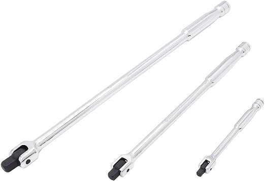 MichaelPro 3Pc Breaker Bars | 1/4', 3/8', 1/2' Extension Breaker Bar Set