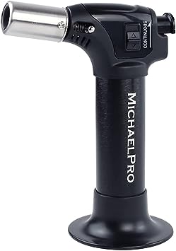 MichaelPro Butan Torch, einstellbare Flammen Mehrzweckfeuerzeug