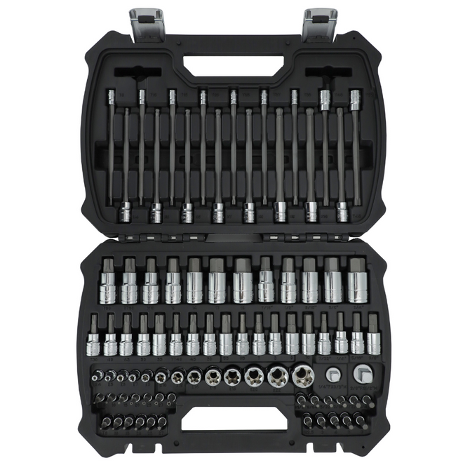 MichaelPro 86-Piece Master SAE/METRIC Hex, Torx Externer Socket und Bit Socket Set