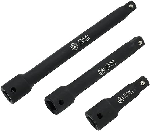 MichaelPro 1/2-Zoll-Laufwerk Impact Extension Bar Set | 3', 6', 8'