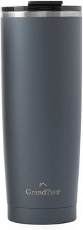 GrandTies 20-oz Insulated Coffee Tumbler Cup - Stone Grau