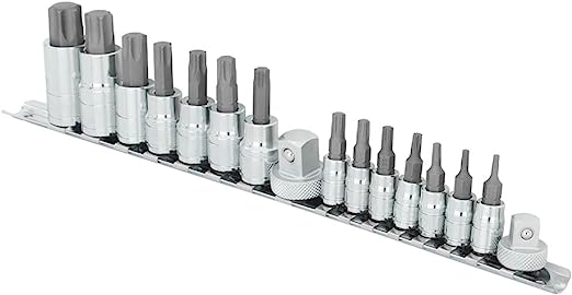 MichaelPro 16-teiliger Torx-Bit-Satz | 1/4', 3/8' und 1/2' | T8 bis T70 |