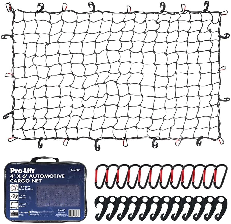 Pro Lift 4' x 6' Cargo / Truck Bed Net für SUV, Jeep, Chevy Silverado
