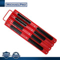 MichaelPro MP014006 Socket Organizer Tray für 80-PCs Sockets - Rot Rail Schwarz Clips