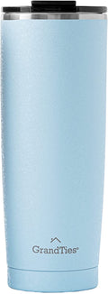 GrandTies 20-oz Insulated Coffee Tumbler Cup - Schneeiger Gletschersee