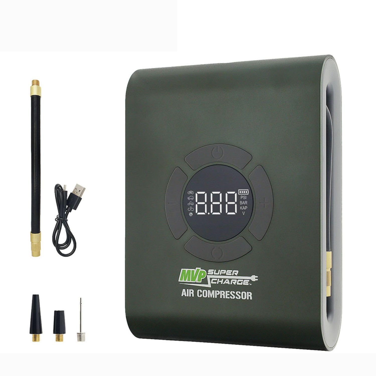 MVPSupercharge Reifenfüller Luftkompressor - wiederaufladbares Li-Ion 10000 mAh