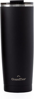 GrandTies 20-oz Insulated Coffee Tumbler Cup - Midnight Schwarz