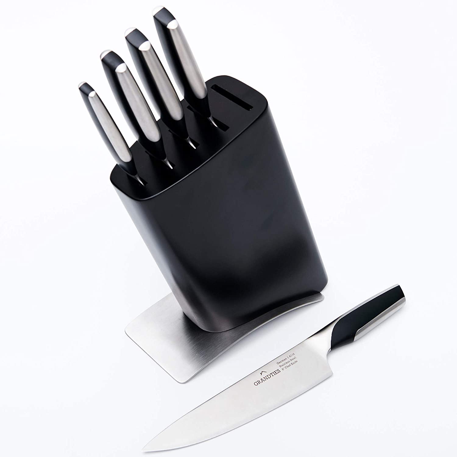 GrandTies Feinste High Carbon German Edelstahl 7-PC Küchenmesser Block Set