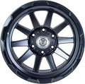 MichaelPro RIM 17x8.5 Schwarzes Rad mit Poliert