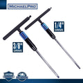 MichaelPro 1/4' & 3/8' Drive 2-Way Speed Adjustable T Handgriffschlüssel Set