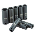 Omega Pro 8 Stück 3/8' Drive 6-Punkte-Metrik Deep Impact Socket Set CR-MO