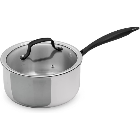 GrandTies 3 QT Full-Clad Tri-Ply Edelstahl Sauce Pan