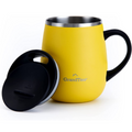 Grandties 16-oz isolierte Kaffeetasse mit Griff - Zitrone