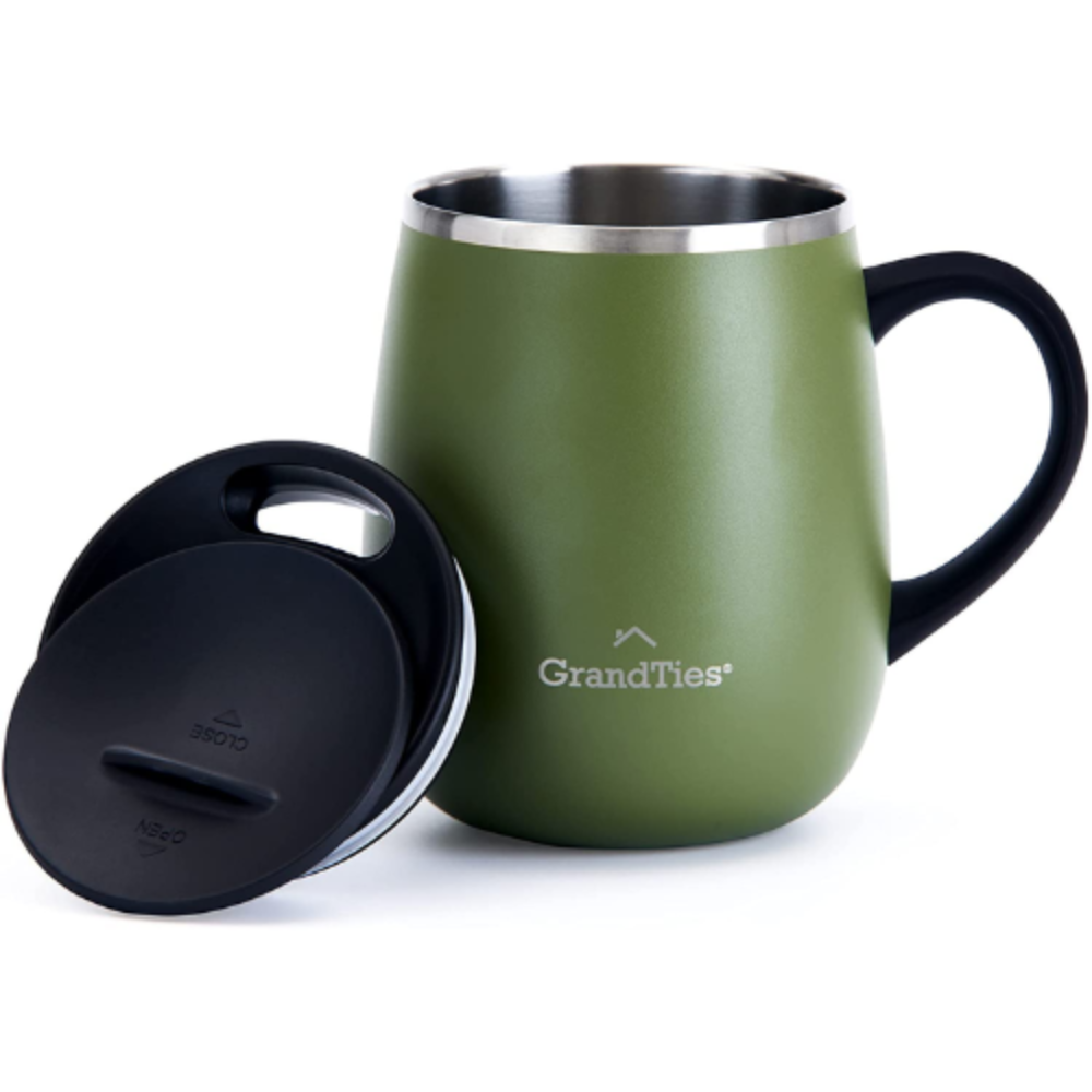 Grandties 16-oz Isolierte Kaffeetasse - Olivgrün Grün