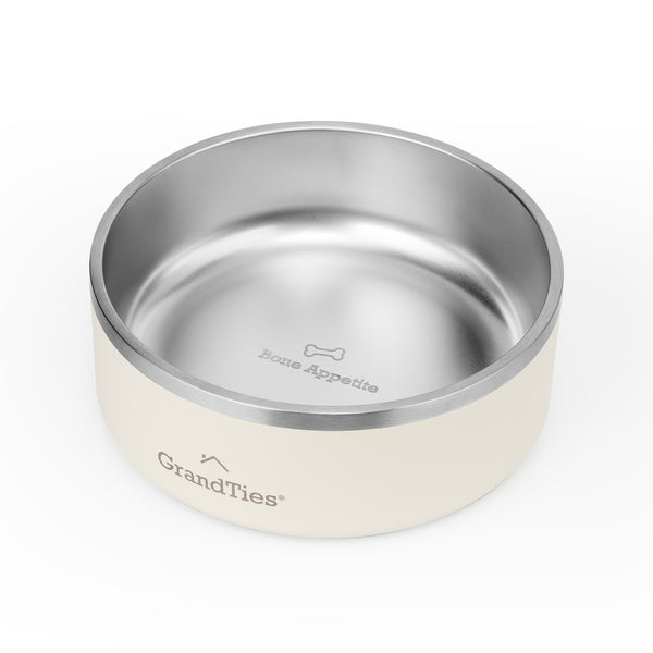 GrandTies Isolierter Edelstahl Eingraviert Pet Bowl 1191 g
