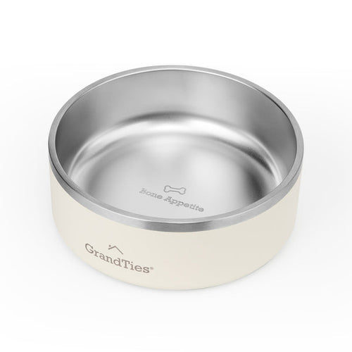 GrandTies Isolierter Edelstahl Eingraviert Pet Bowl 1191 g