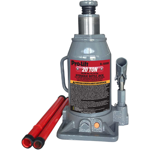 Pro-Lift B-020D Graue Hydraulikflasche Jacke - 20 Tonnen Kapazität
