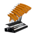 MichaelPro MP001044 8-PIECE TWO-WAY T-HANDLE ALLEN WRENCH SET MIT CONVENIENT STORAGE STAND (METRIC)